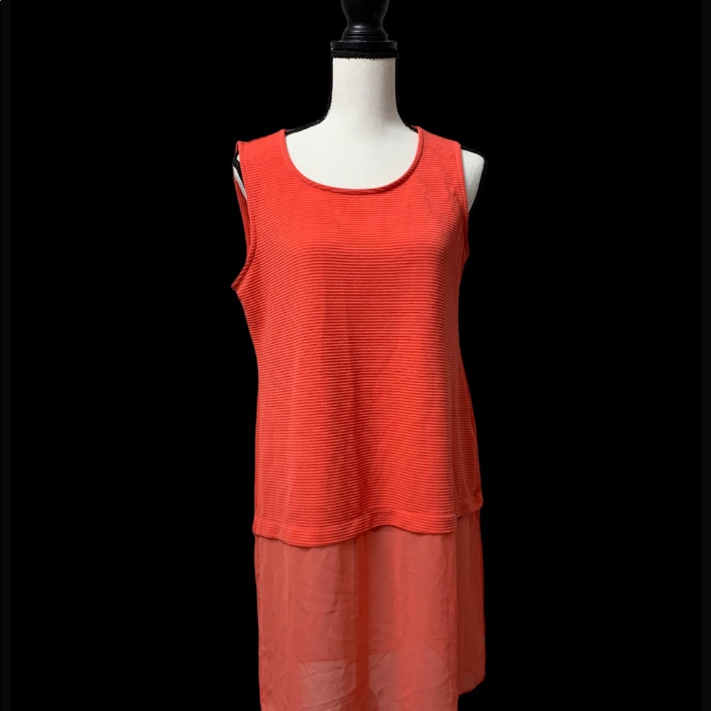 ALFANI Orange  sleeveless top Size M